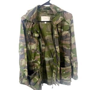 J Crew Jacket Womens XS Camo Camouflage Army J Fatigue Style 06180
